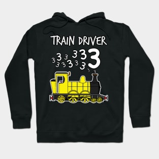 Train Driver 3 Year Old Kids Steam Engine Hoodie